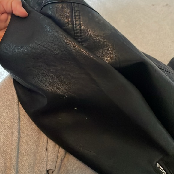 Used / Worn Coolest Black Topshop Faux Leather Jacket - Picture 5 of 9